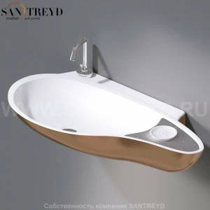 L235T0R1V4..255 Подвесная раковина настенная овальная A. e T. Italia SPOT белая