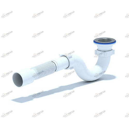 Сифон для душ.поддона 1 1/2х40 с гибкой трубой 40х50 Е115 АНИ E115 АНИ пласт 151743