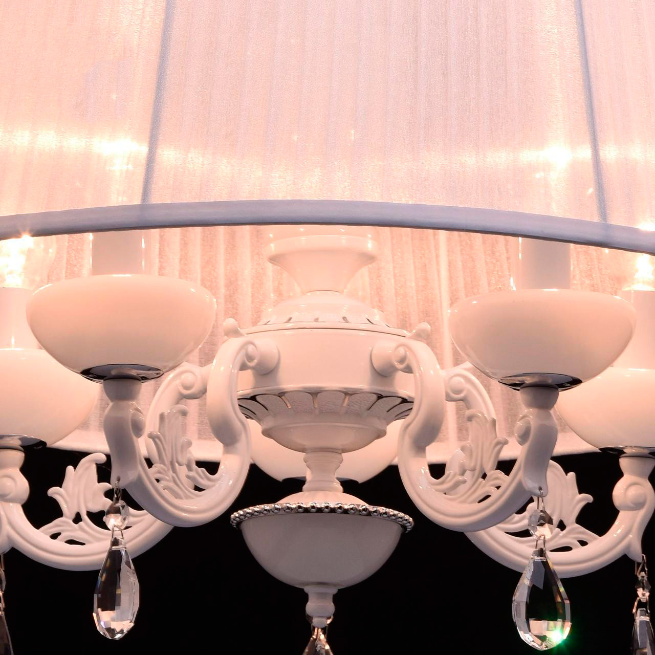 Подвесная люстра MW-LIGHT Селена 482011305 MW-LIGHT ДИЗАЙНЕРСКИЕ, СЕЛЕНА 185528 Белый  - Вид №3