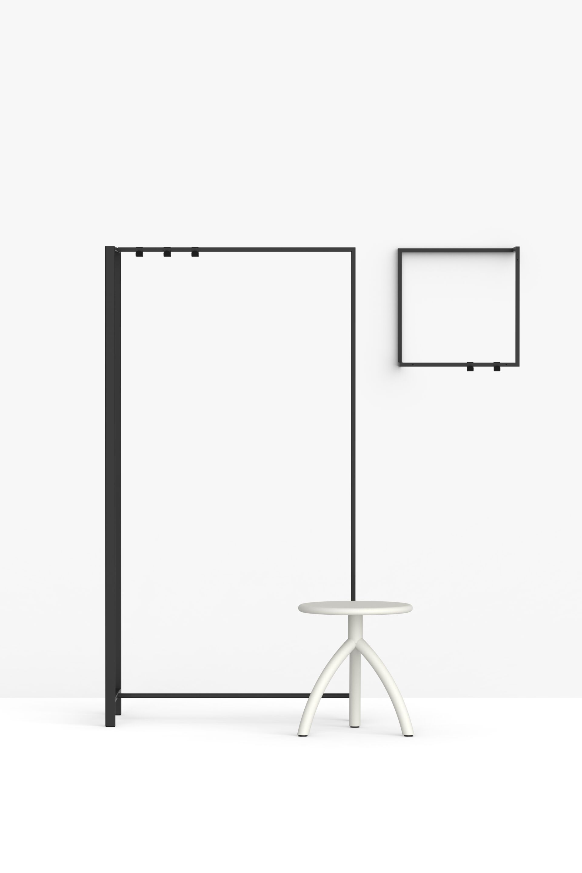 Стальная настенная вешалка с порошковым покрытием FUNCTIONALS рамка ARCH-00079930 - Вид №2