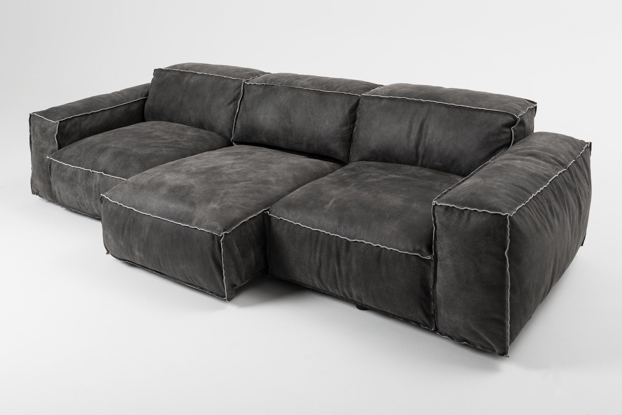 3-местный кожаный диван Mantellassi 1926 Placido ARCH-00138894 - Вид №16