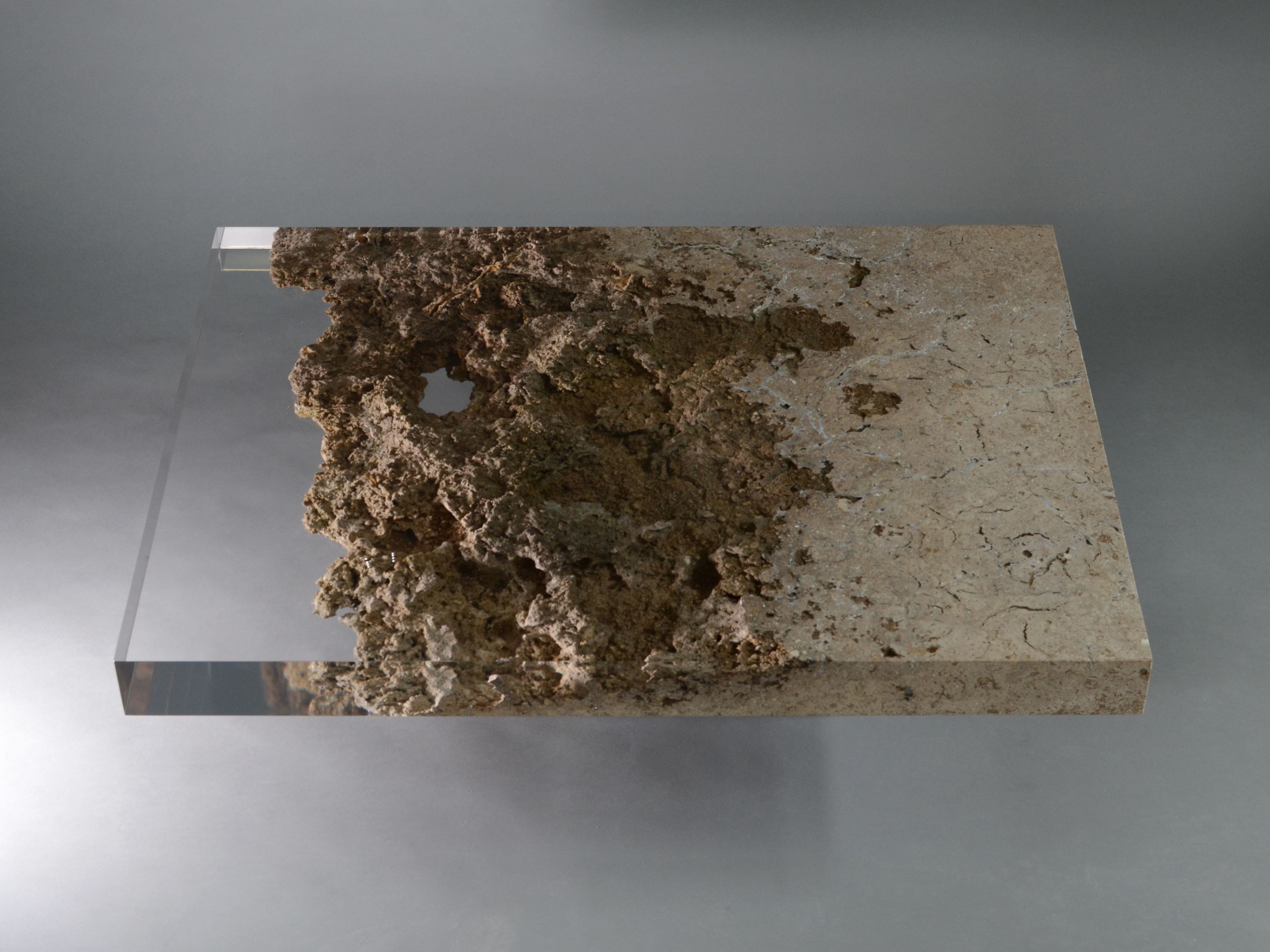 Прямоугольный журнальный столик из травертина от Rapolano alcarol Bedrock ARCH-00027953 - Вид №6