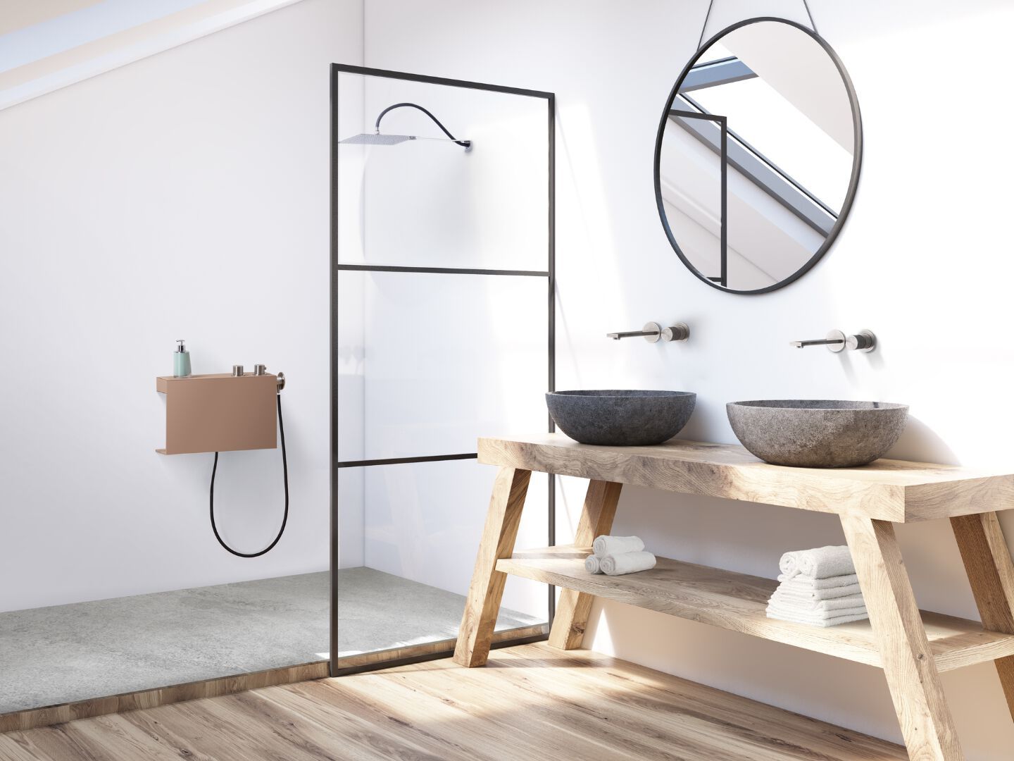 Набор для душа из нержавеющей стали с душем и ручным душем Cropelli Alyssia ARCH-00132281 - Вид №16