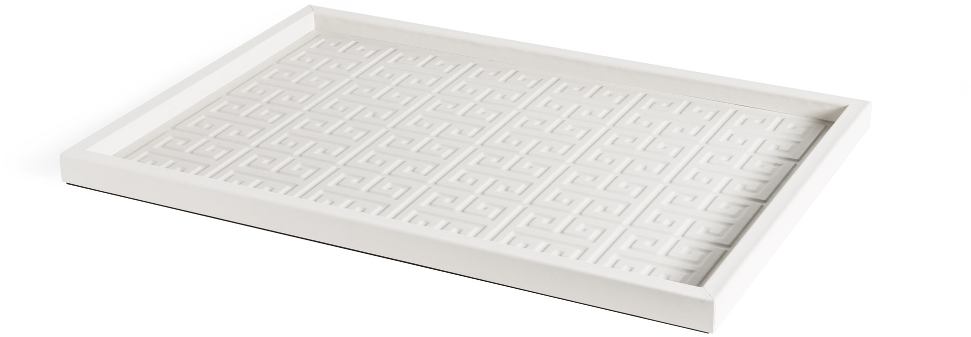 Поднос Canton - 40X57,6XH2,6 см / гладкая кожа_кофе