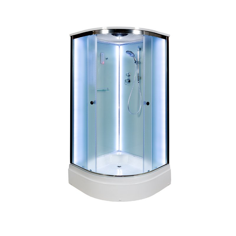 А102 L LED с кнопкой и гидромассажем Душевая кабина DETO Серия А D279S LED - Вид №2