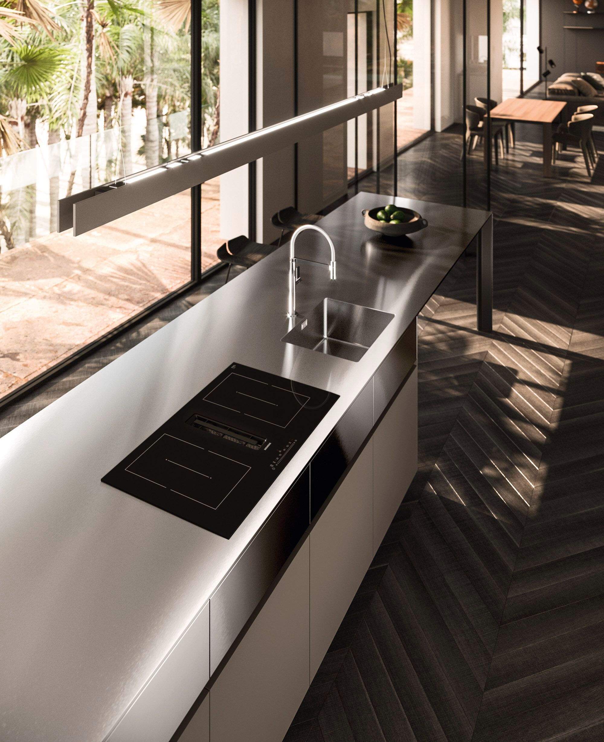 Встроенная кухня с островом Arrital Ak_Project ARCH-00137190 - Вид №7