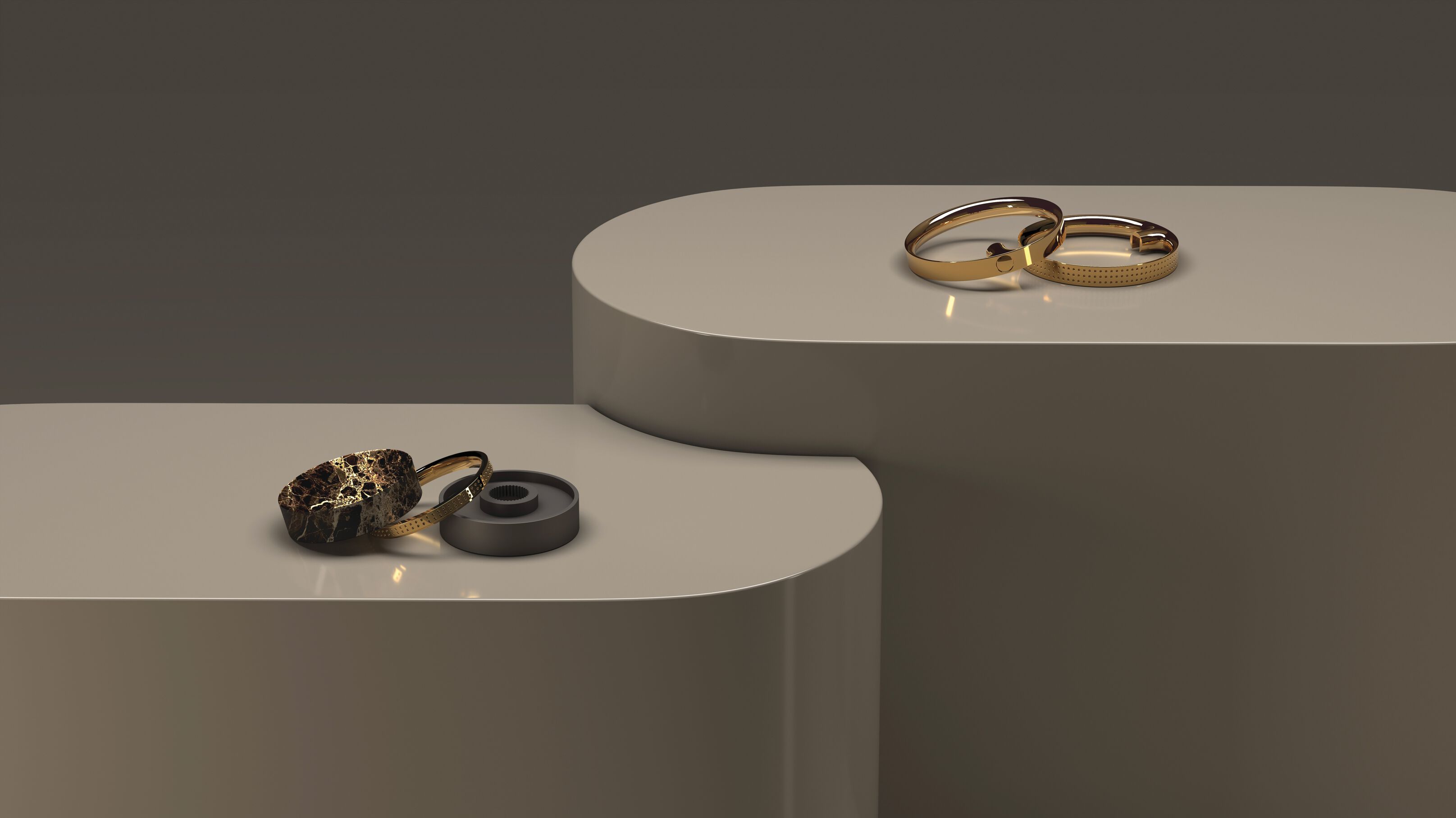 Металлический настенный смеситель для ванны с ручным душем RUBINETTERIE STELLA Charm ARCH-00145841 - Вид №5