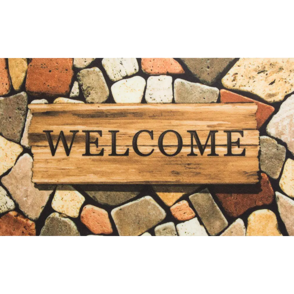 Коврик Inspire Layan Welcome 45x75 см полипропилен 82761215 STLM-2002828  - Вид №1