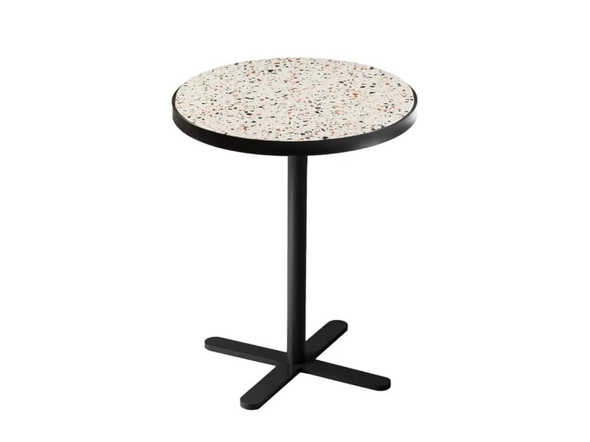 Круглый стол из венецианского терраццо и металла Mambo Unlimited Ideas PRAGA ARCH-00071353