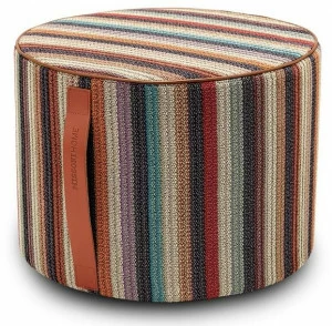 MissoniHome Пуф Cylinder из бархата Alps