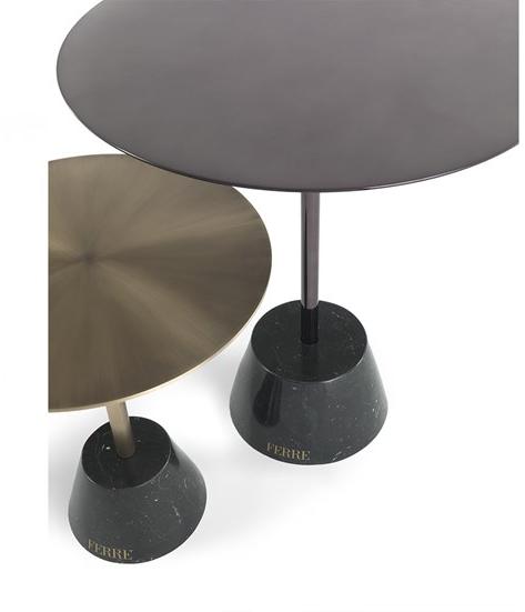 Gianfranco Ferré Home Круглый журнальный столик из металла sun-id-1348113 - Вид №3