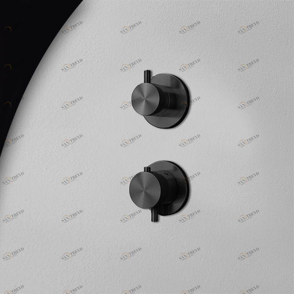 Термостат для душа карбон Hiro Radomonte HIR92C