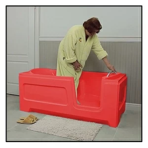 Ванна с дверцей Akcjum Relax 160-80-RH-K лежачая правосторонняя красная