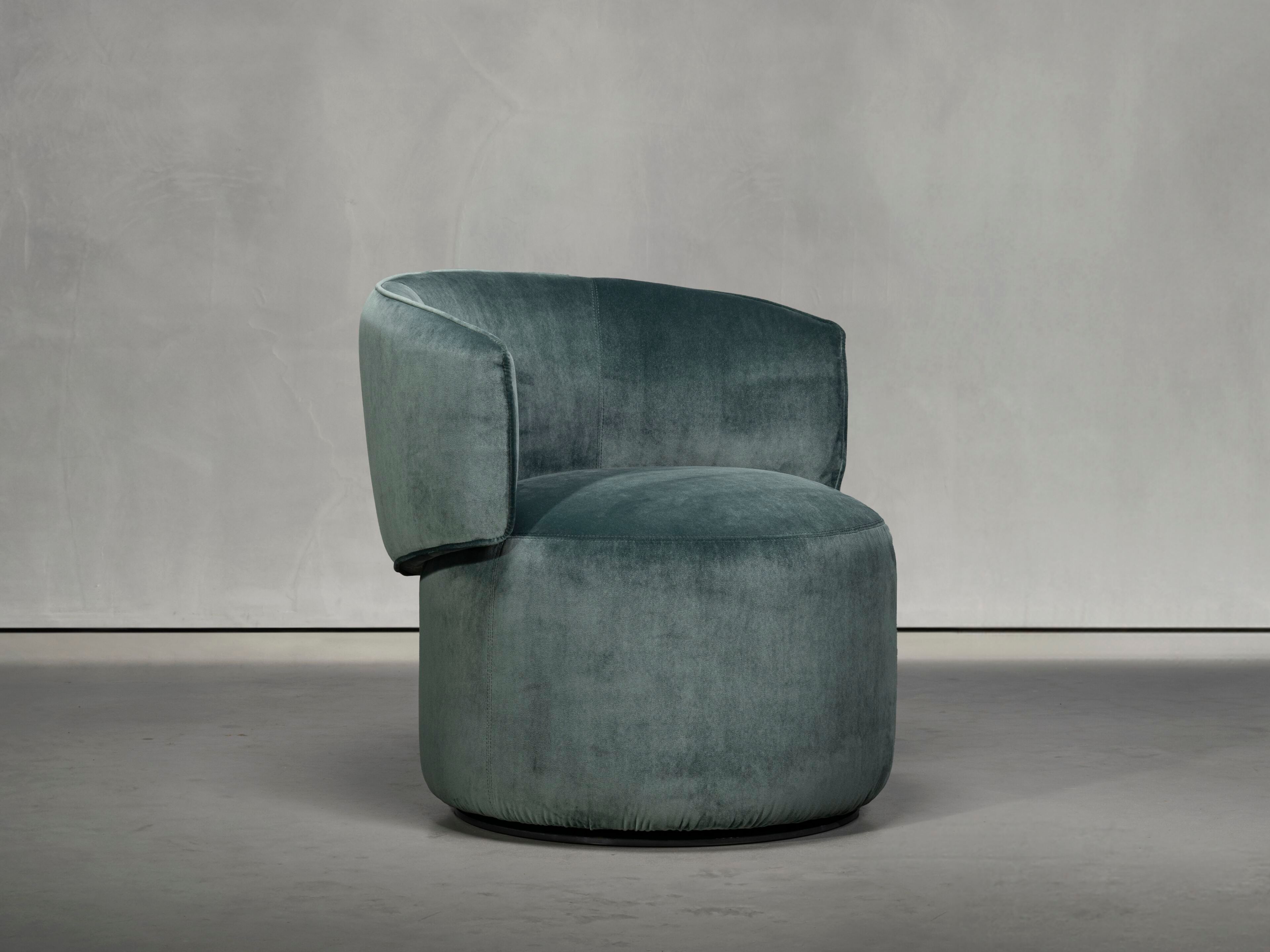 Бархатное вращающееся кресло с подлокотниками Piet Boon Джейн ARCH-00031736