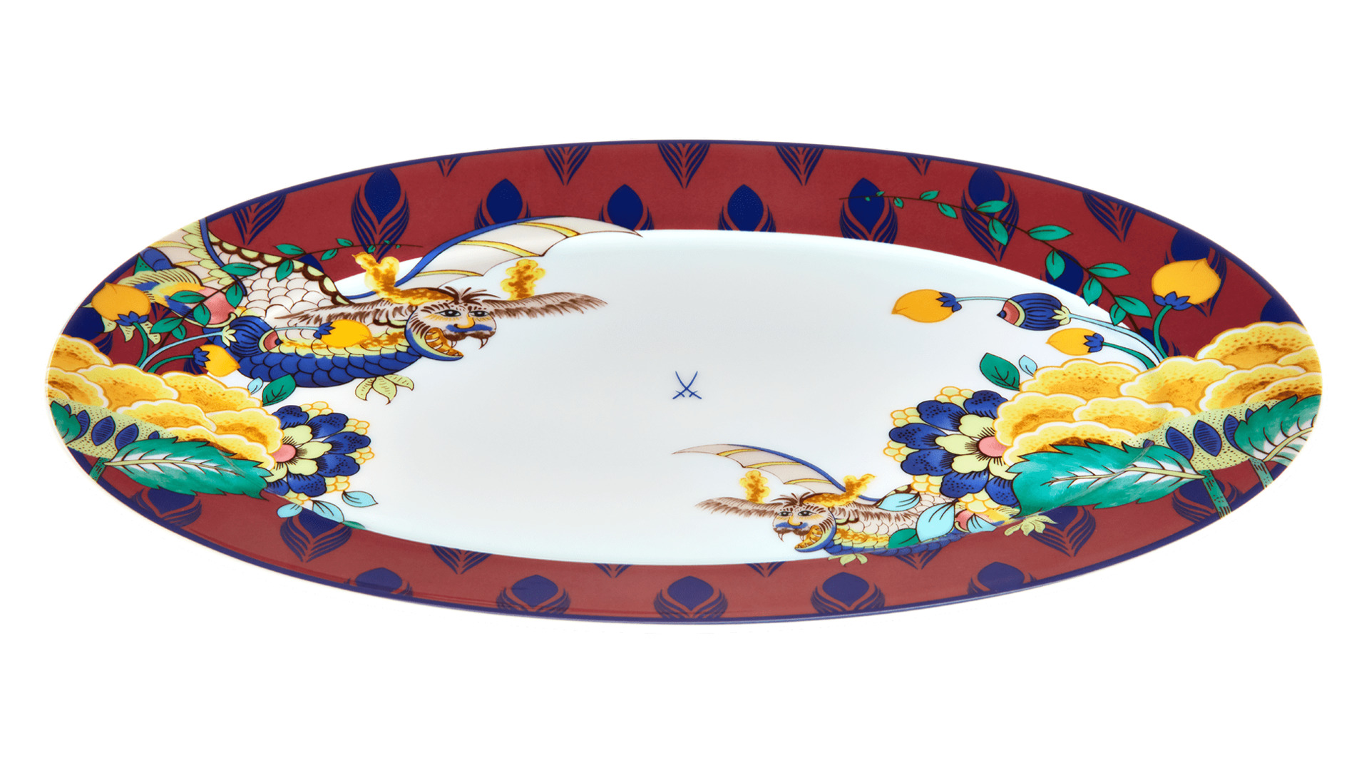 10669593 Meissen Блюдо Meissen "Коллаж. Мистический сад" 36см Фарфор  - Вид №1