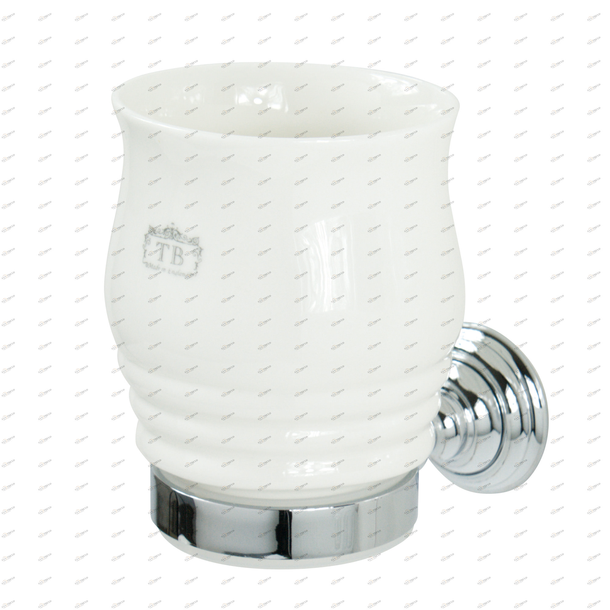 Traditional bathrooms Kingston Zahnputzbecher Tb6325.nk Messing / porzellan 