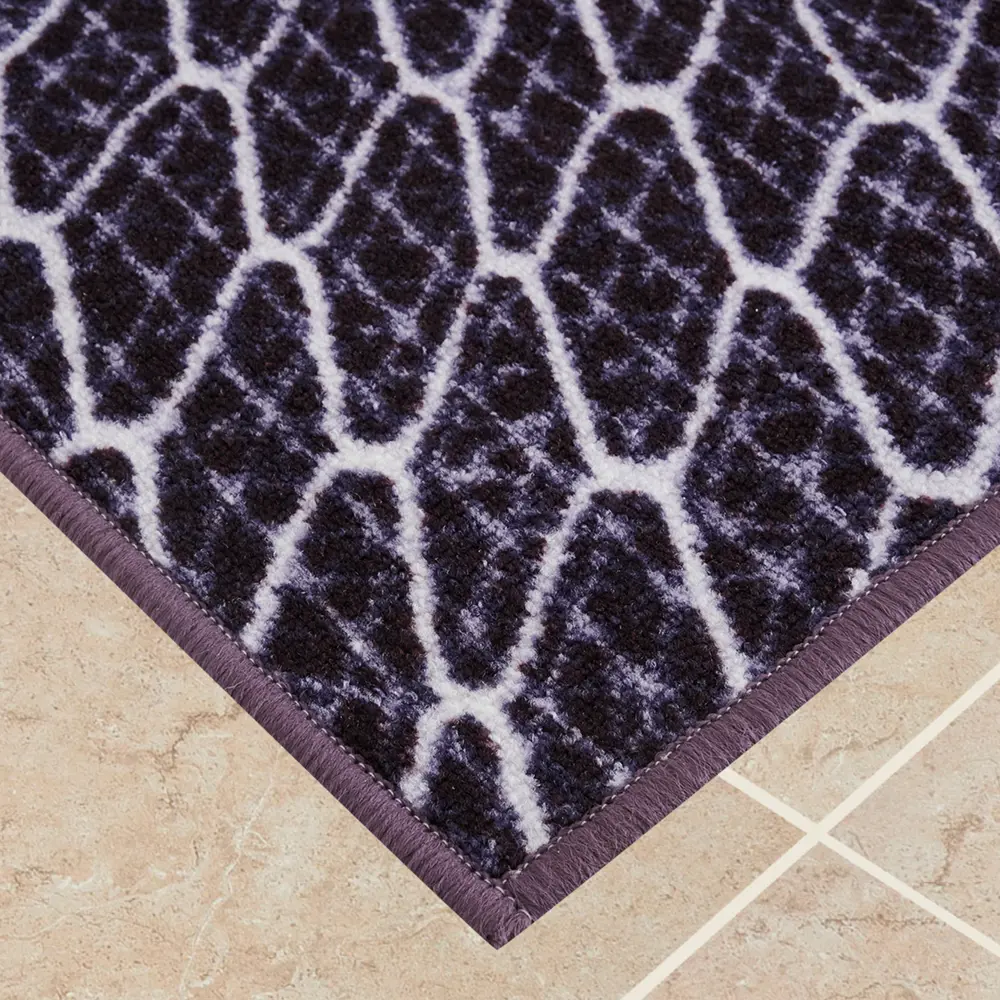 Коврик декоративный нейлон Кристалл 80x200 см цвет фиолетовый CTIM STLM-2206369 - Вид №2