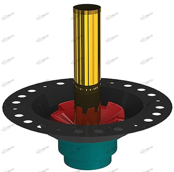 Blu Bathworks® Чугунный островной слив  Btwasteci.rn 