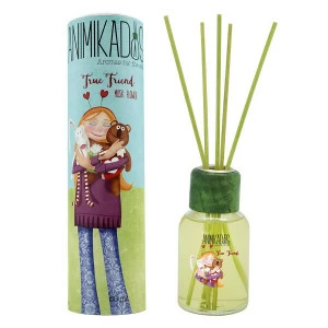 Диффузор ароматический 50 мл цитрусовый True Friend Animikados AMBIENTAIR  00-3881060 Зеленый