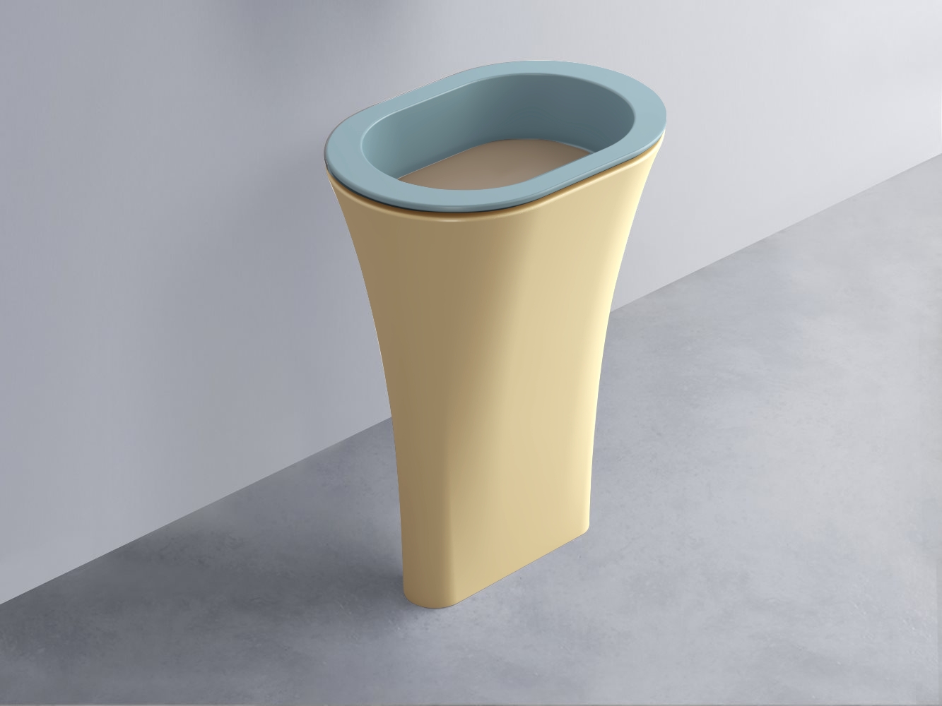 AMLA65-PL+AMPILO-AN+AMCOLO-CN Раковина Amedeo Ovale отдельностоящая cielo Enjoy + Amedeo Ceramica Cielo