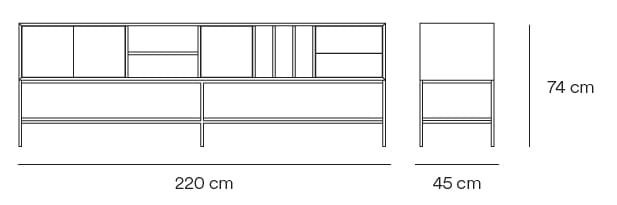 МДФ ТВ шкаф с ящиками TEULAT Platt ARCH-00034778 - Вид №9
