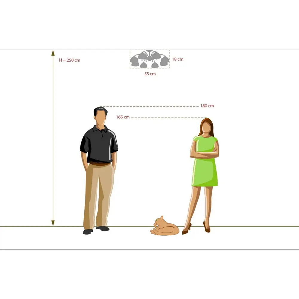 Люстра Блеск 8xE27x60 Вт De Markt STLM-2075003 - Вид №10