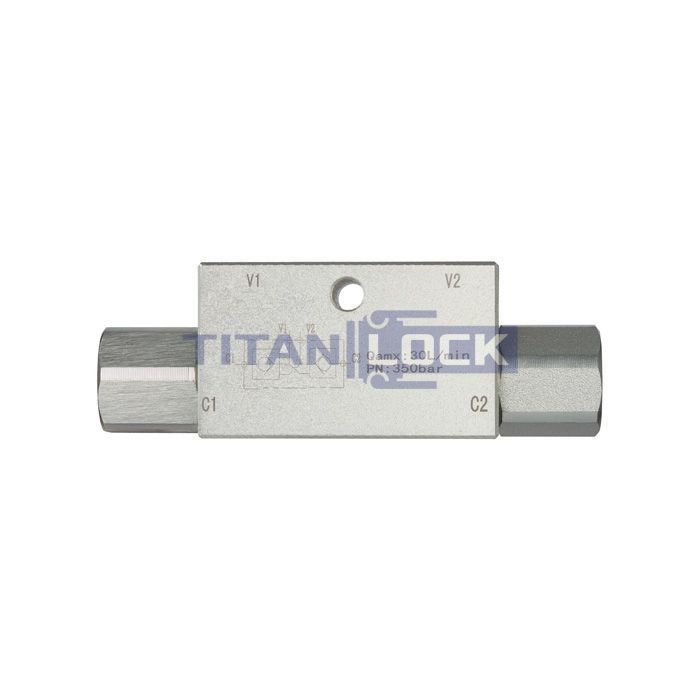Гидрозамок двусторонний, 3/8", BP/BP, сталь, TLDHL3/8FF TITAN LOCK  - Вид №2