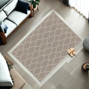91608183 Ковер Ambiance 81228 Beige-White прямой 240x330 см полиэстер STLM-1021066