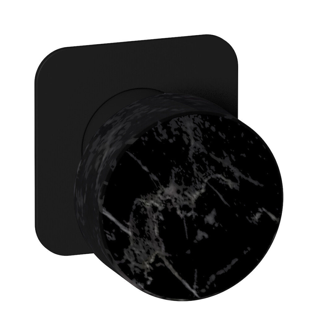 Внешние части встроенного смесителя на 1 потребителя WE ARE IB mr300np_2 Matt Black Marmo