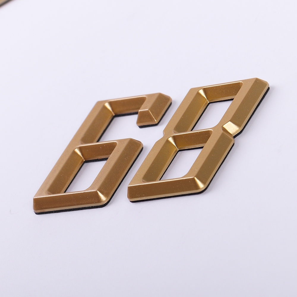 Дверной номер  «8», 37х5х60 мм, золото LJPS0080 Public Steel Россия  - Вид №3