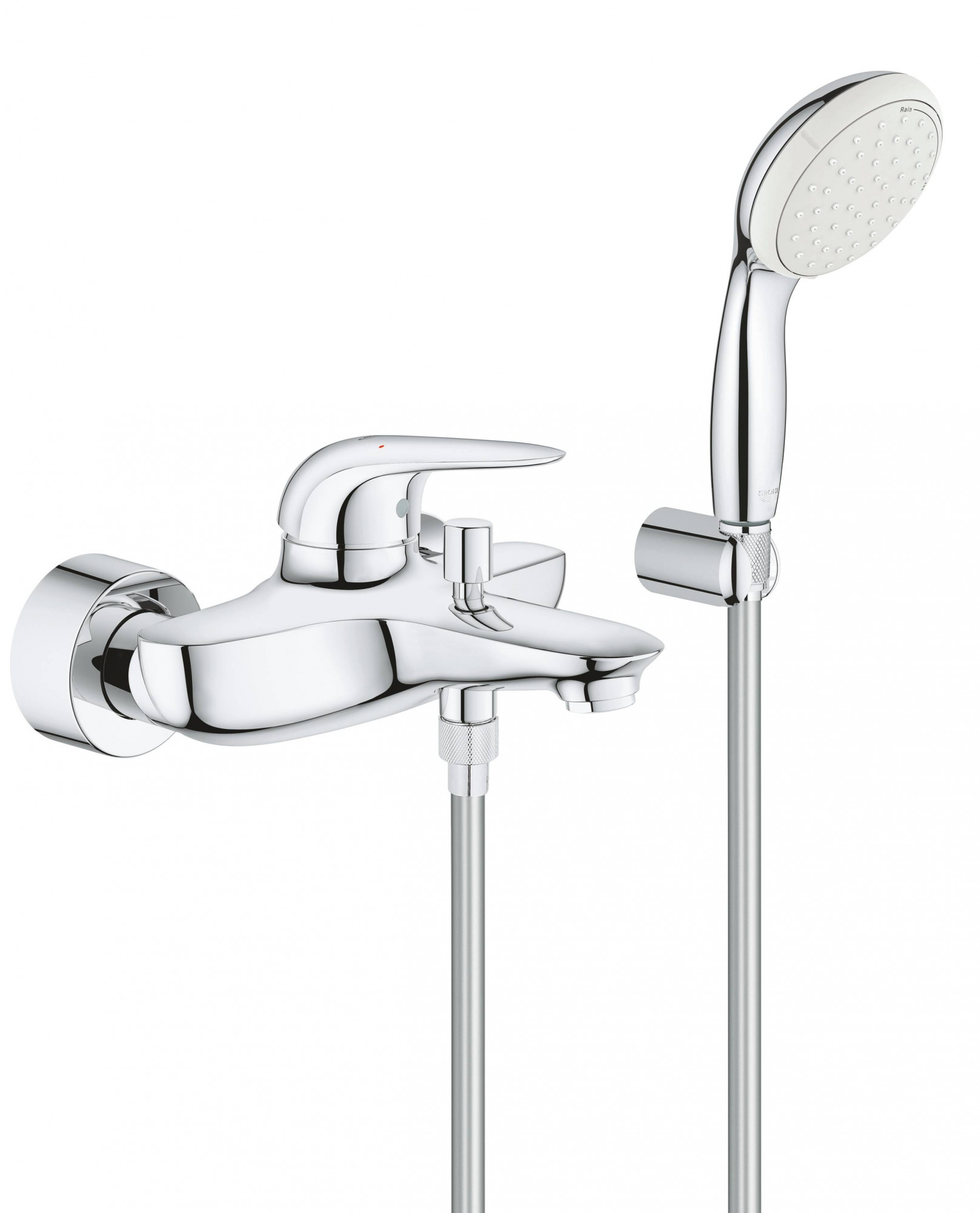 Смеситель для ванны GROHE Eurostyle New Solid с душевым набором, хром (2372930A)