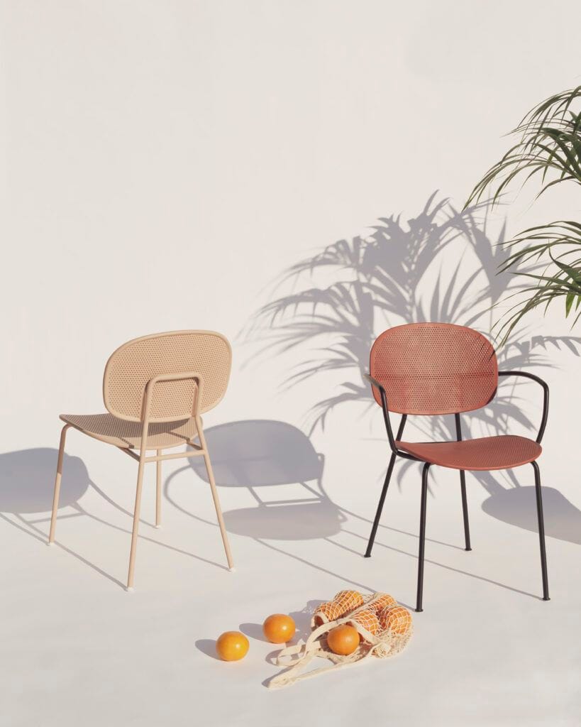 Стул из армированного стекловолокном полиэстера (PRFV) с подлокотниками Infiniti круглый стержень ARCH-00141195 - Вид №7