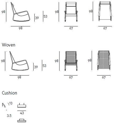 Living Divani Садовое кресло-качалка из ткани sun-id-1413328 - Вид №5