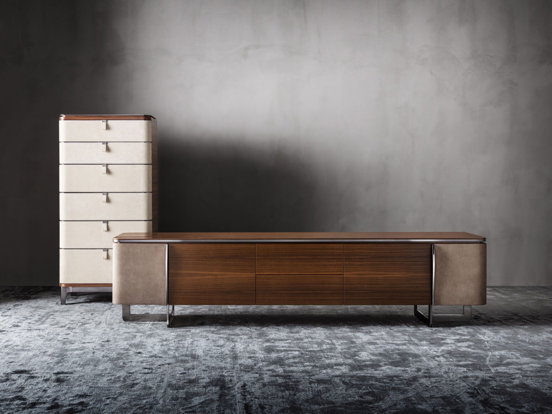 Деревянный двухсторонний низкий сервант OAK New York Suite ARCH-00030249 - Вид №4