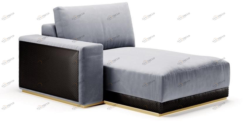 SM Living Couture Кушетка из бархата с обивкой Couture Dvn_02_cl/dvn_02_db