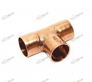 15130221815 SANHA 5130 тройник ВП, медь  22x18x15 мм 