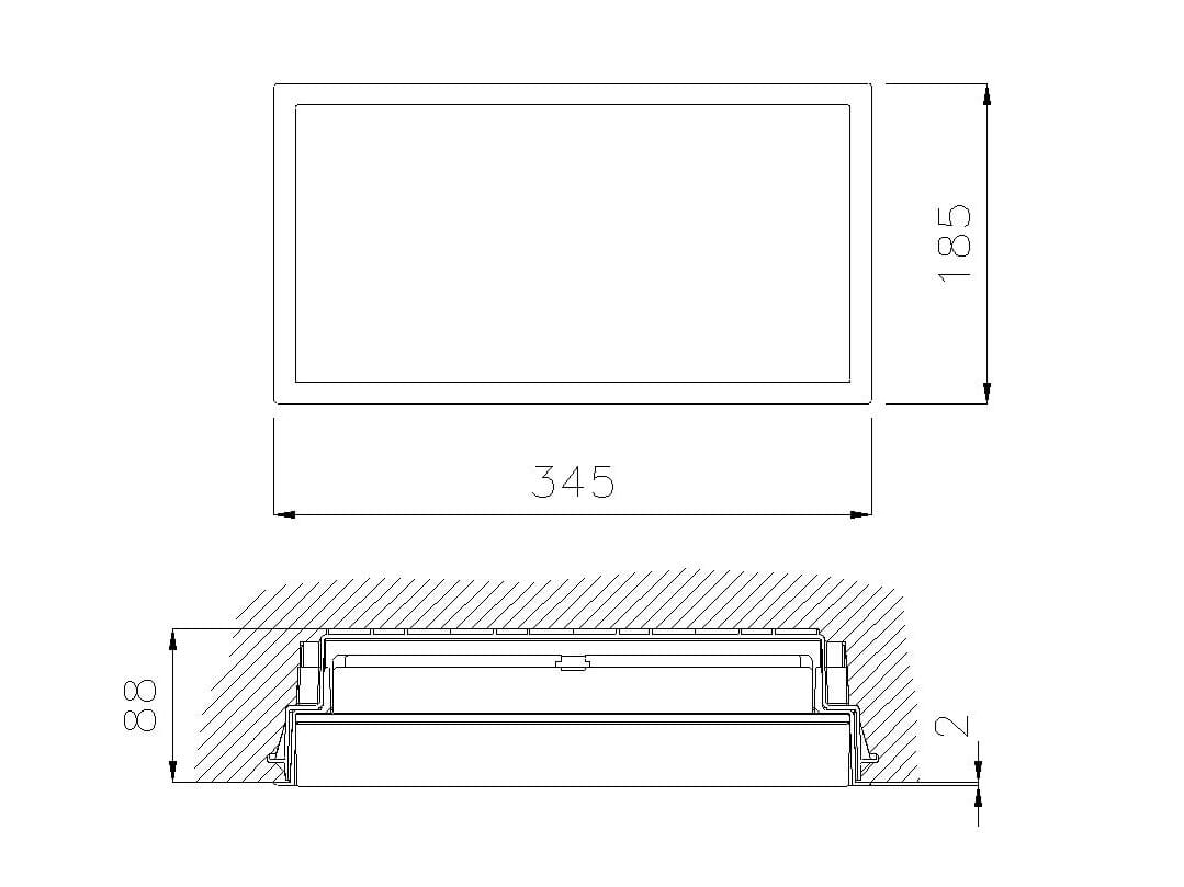 Утопленный потолочный светодиодный аварийный свет DAISALUX Hydra ARCH-00055463 - Вид №2