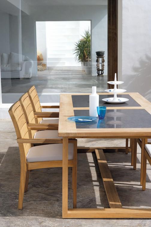 Обеденный стол teak ⌀180см Manutti Siena MNST866 - Вид №6