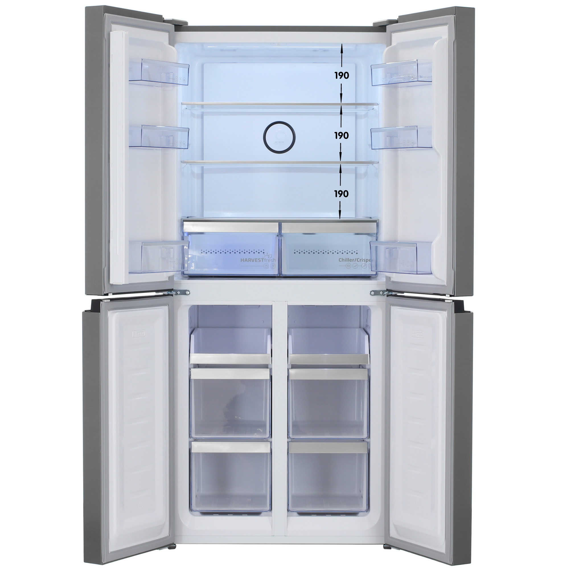 5495104 Холодильник многодверный   Beko GNOR522E30X серебристый STDN-0010212 - Вид №1