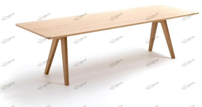 Moroso Прямоугольный стол из мдф и массива дерева Mathilda sun-id-1365277