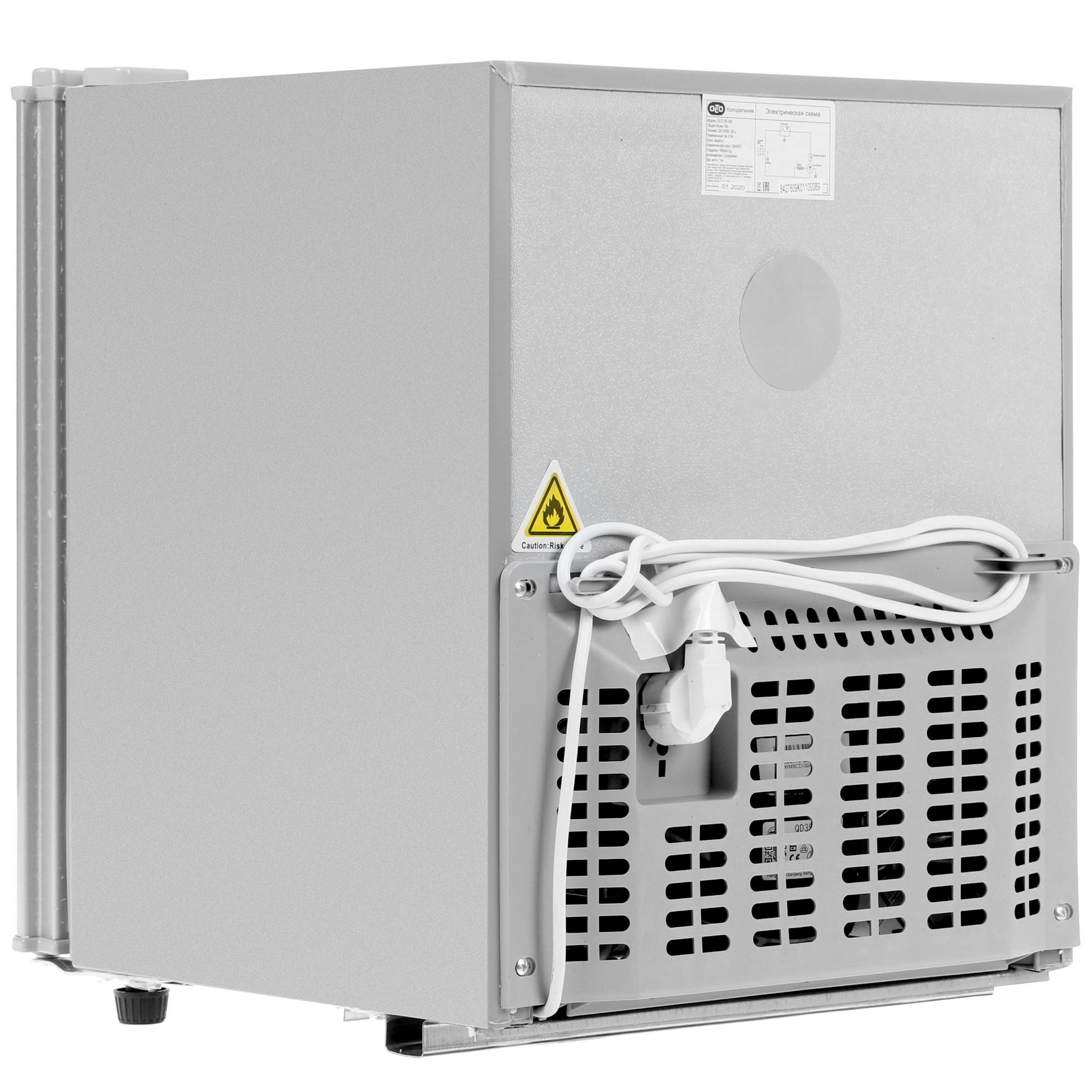 8166377 Холодильник компактный   Olto RF-050 серебристый STDN-0081930 - Вид №4