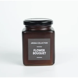 Свеча ароматическая в банке Evis Flower Bouquet 8.5 см цвет коричневый