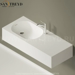 ACER07960RSDZZ Подвесная раковина настенная прямоугольная Agape  белая