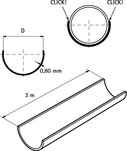 0635332 BIS Полукруглые профили поддержка для пластмассовых труб walraven  - Вид №1