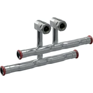 GEBERIT 24047 Комплект крестовин Geberit Mapress из углеродистой стали для подключения радиатора к подающему и обратному трубопроводу, с резьбовым соединением с цанговым кольцом под евроконус