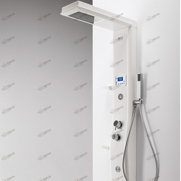 Душевая колонна Etoile White 160 см с изливом 4ETA7N0W Gruppo Geromin