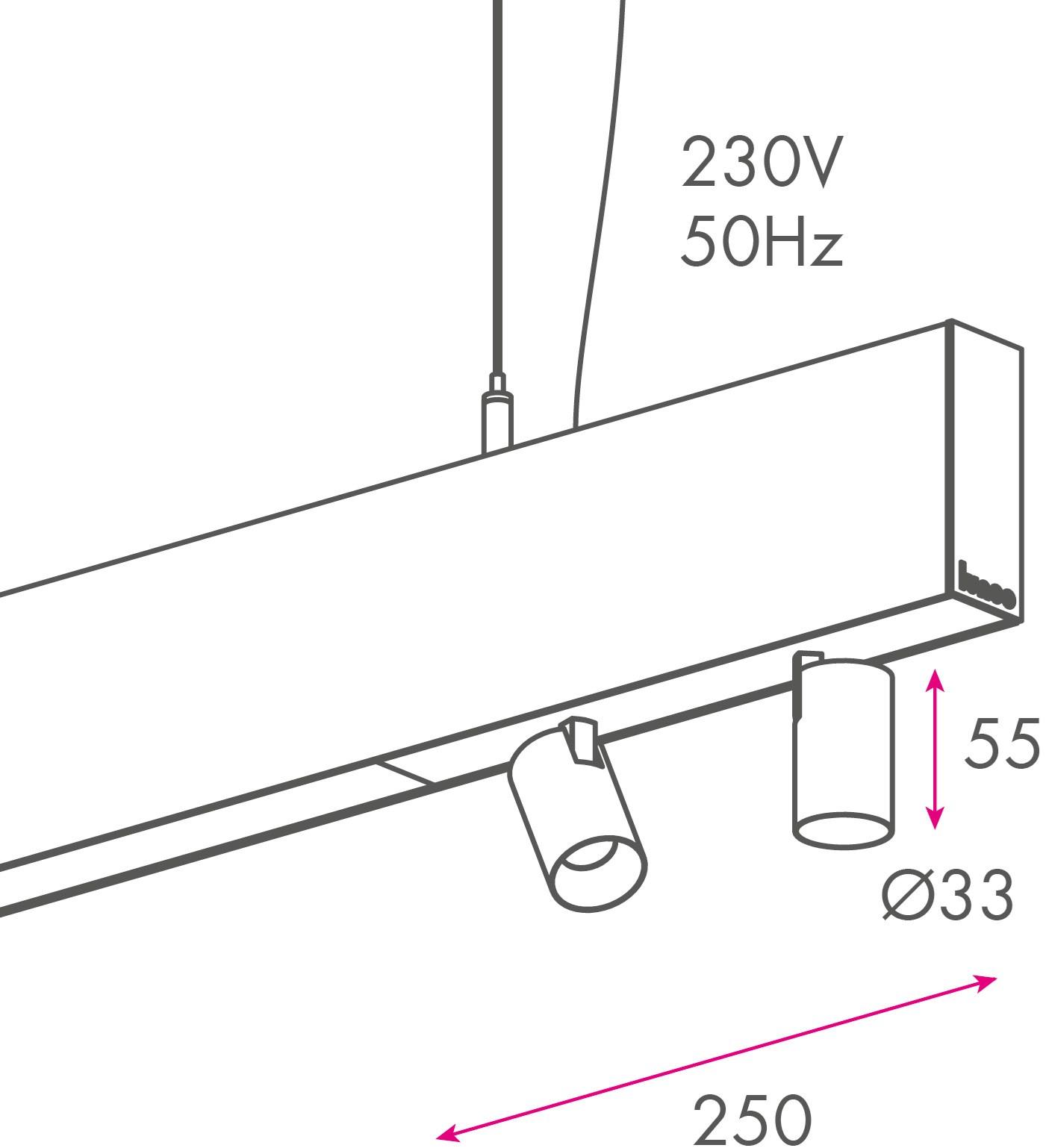 LUNOO Алюминиевый линейный осветительный профиль для точечных светильников для светодиодных модулей sun-id-1468973 - Вид №6