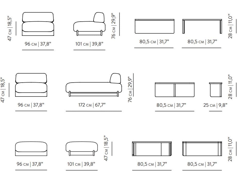 Модульный диван из ткани и ореха Wewood купол ARCH-00072838 - Вид №22