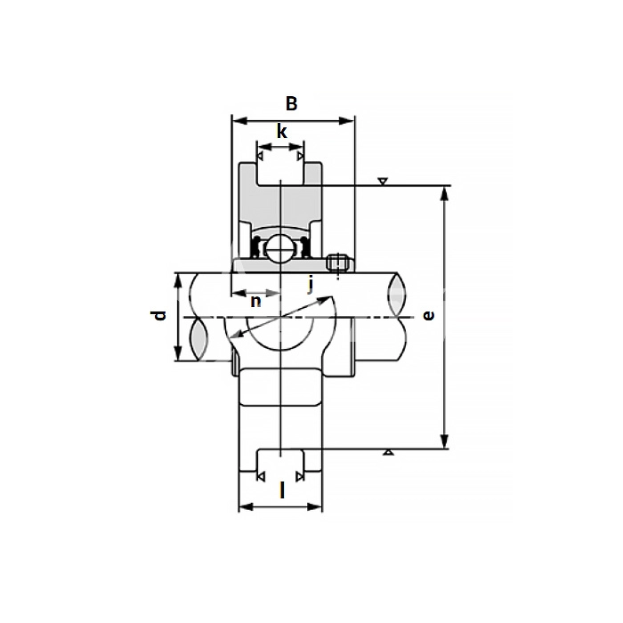 IS1876 Подшипниковый узел UCT207 ISKRA  - Вид №2