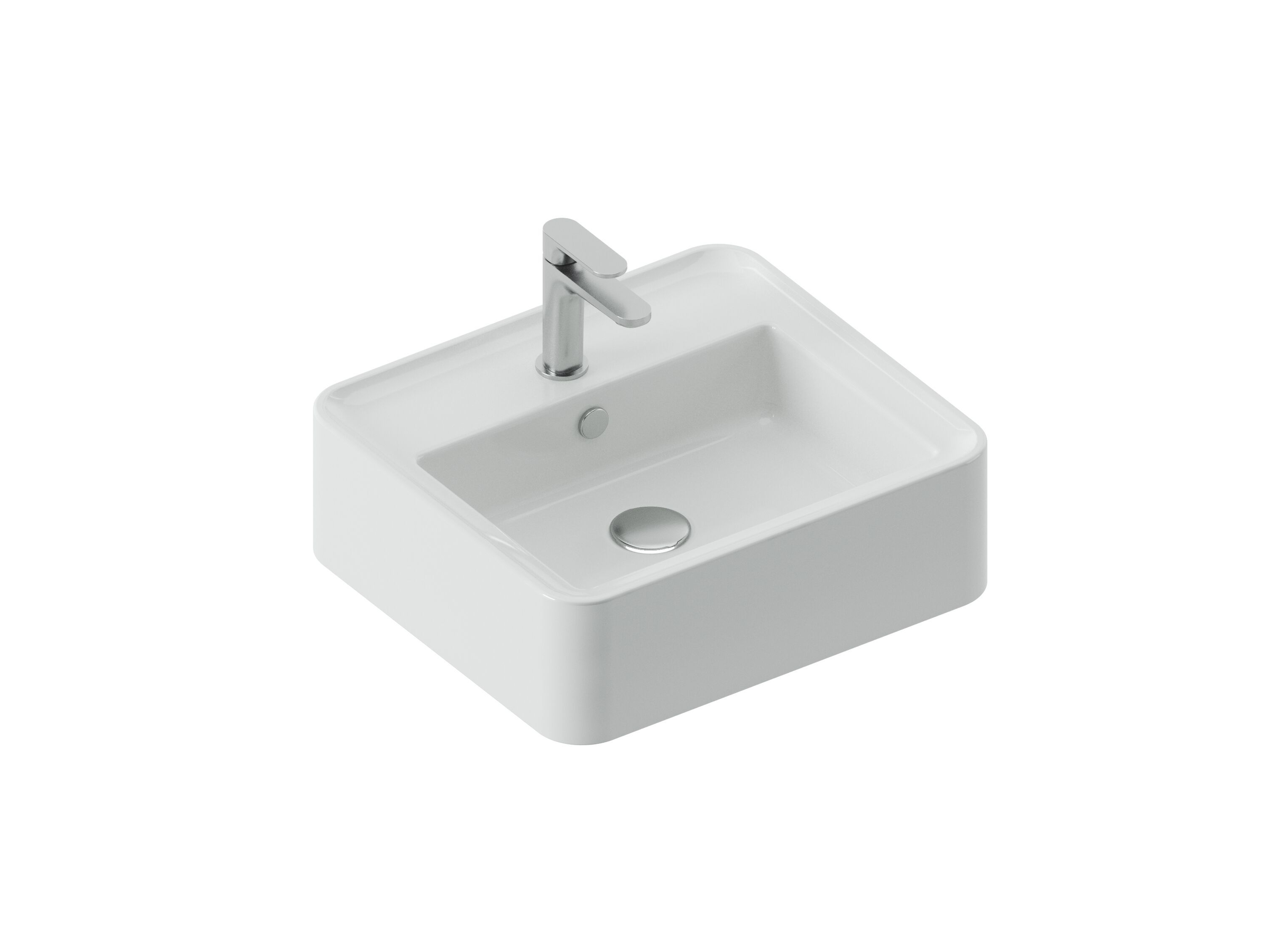 Керамическая прямоугольная подвесная раковина ArtCeram Rodolfo ARCH-00129955 - Вид №5